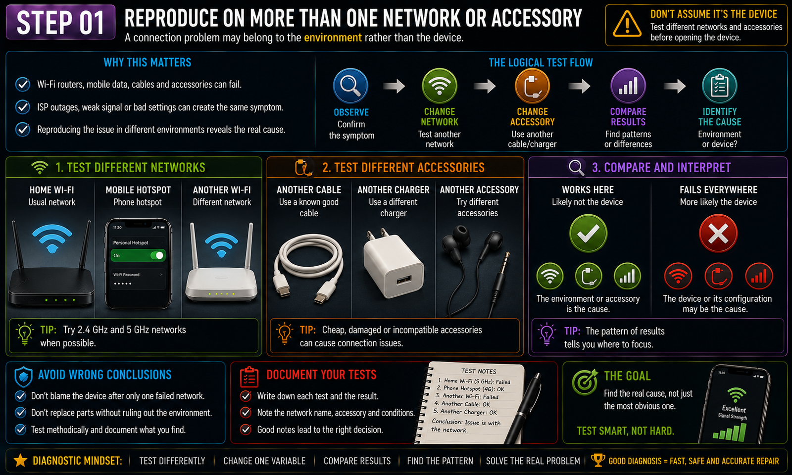 Reproduce on more than one network or accessory